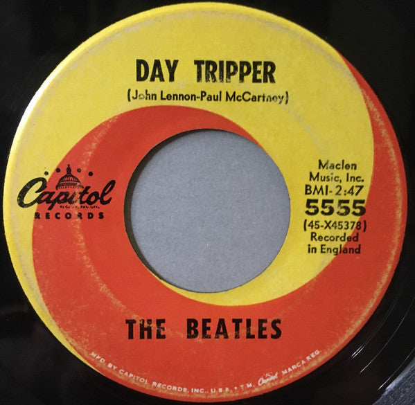 The Beatles : We Can Work It Out / Day Tripper (7", Single, Pin)