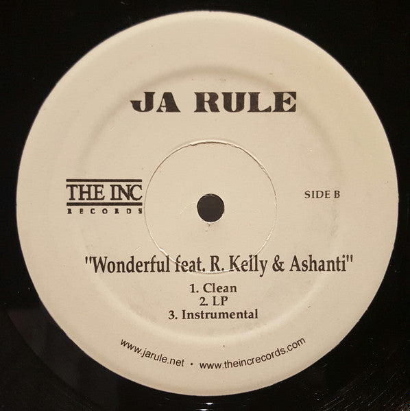 Ja Rule Feat. R. Kelly & Ashanti : Wonderful (12", Promo, W/Lbl)