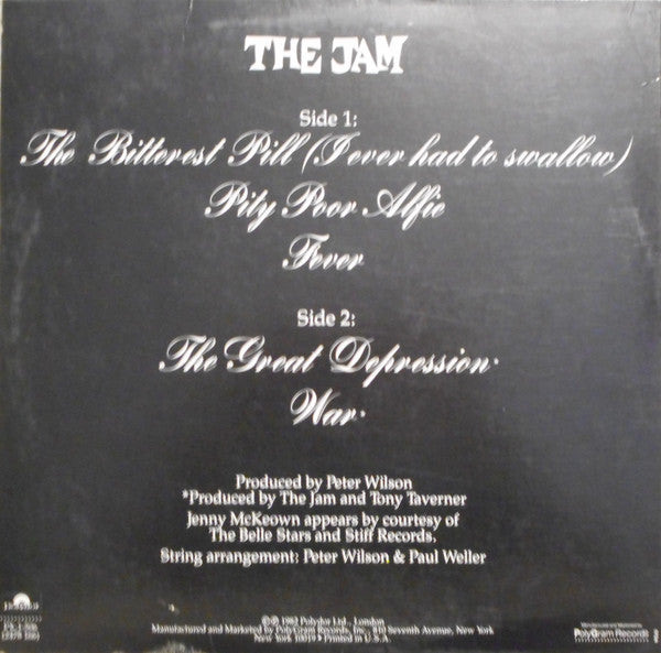 The Jam : The Bitterest Pill (I Ever Had To Swallow) (12", Single)