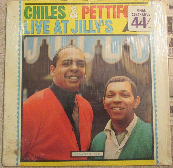 Chiles & Pettiford : Live At Jilly's (LP, Album, Mono)