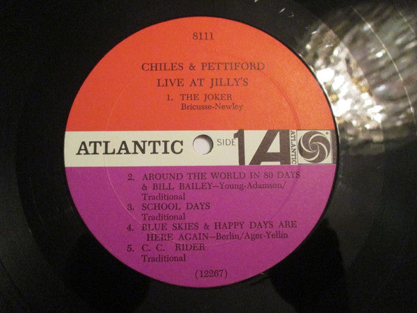 Chiles & Pettiford : Live At Jilly's (LP, Album, Mono)