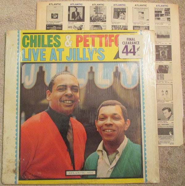 Chiles & Pettiford : Live At Jilly's (LP, Album, Mono)