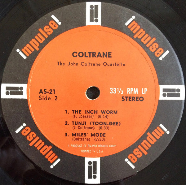 The John Coltrane Quartet : Coltrane (LP, Album, Amp)