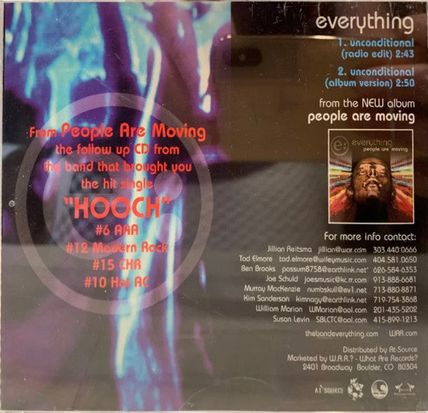 Everything (2) : Unconditional (CD, Single, Promo)