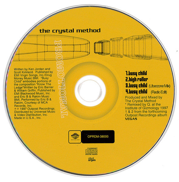 The Crystal Method : Busy Child • High Roller (CD, Maxi, Promo)