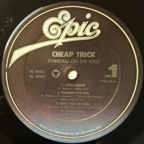 Cheap Trick : Standing On The Edge (LP, Album, Car)
