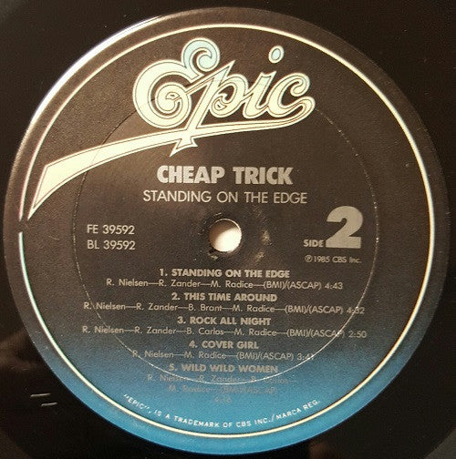 Cheap Trick : Standing On The Edge (LP, Album, Car)