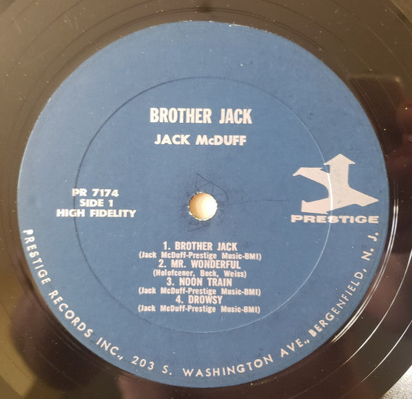 Brother Jack McDuff With Bill Jennings : Brother Jack (LP, Album, Mono, RE, Blu)