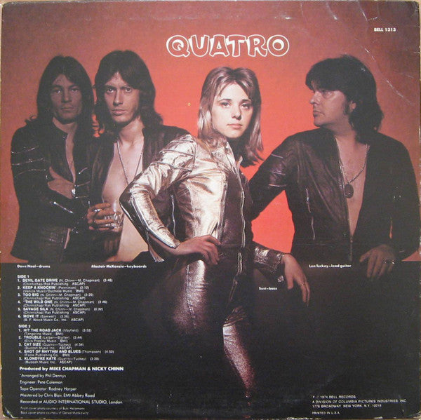 Suzi Quatro : Quatro (LP, Album, Ter)