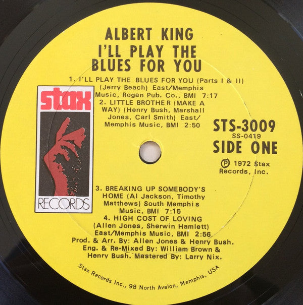 Albert King : I'll Play The Blues For You (LP, Album)