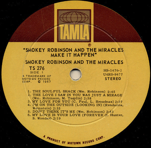 Smokey Robinson & The Miracles* : Make It Happen (LP, Album, RE)