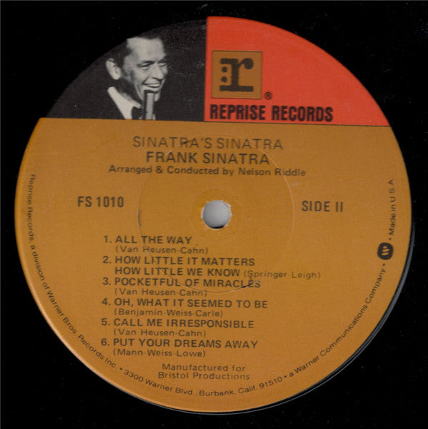 Frank Sinatra : Newly Recorded  - Sinatra's Sinatra (A Collection Of Frank's Favourites) (LP, Album, RE, Win)