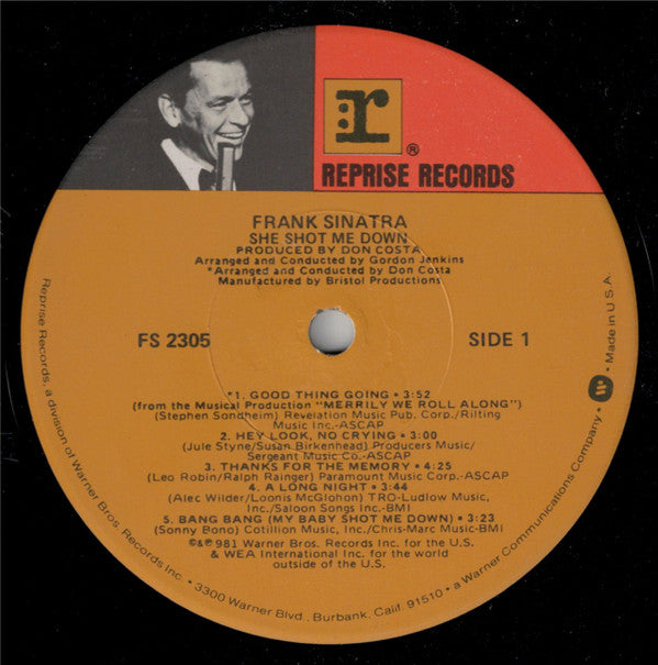 Frank Sinatra : She Shot Me Down (LP, Album, Los)