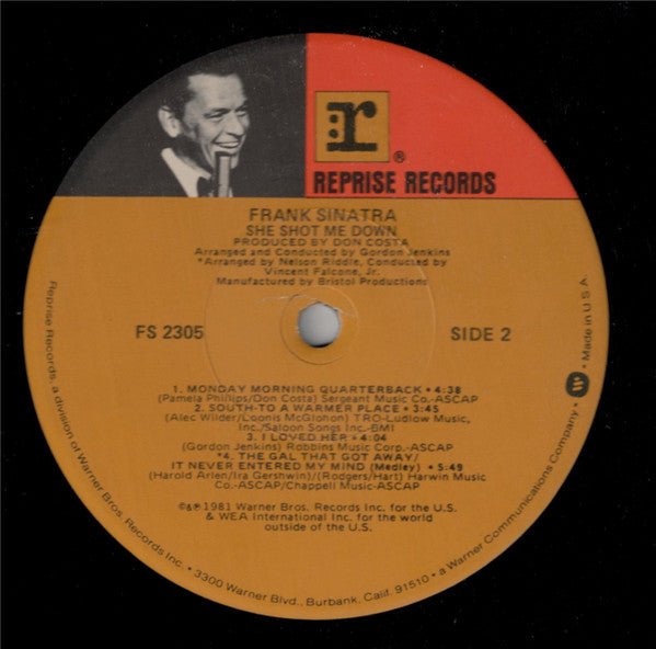 Frank Sinatra : She Shot Me Down (LP, Album, Los)