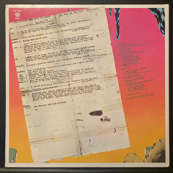 The Sensational Alex Harvey Band : Tomorrow Belongs To Me (LP, Album, Promo, Gat)