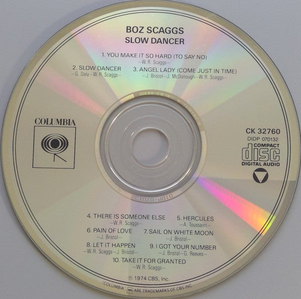 Boz Scaggs : Slow Dancer (CD, Album, RE)