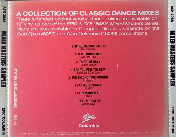 Various : Mixed Masters Sampler (CD, Comp, Promo, Smplr)