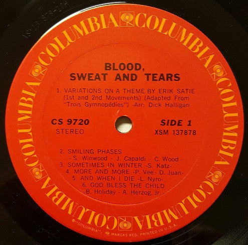 Blood, Sweat & Tears* : Blood, Sweat And Tears (LP, Album, RE, Ter)