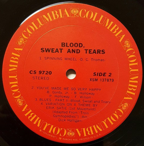 Blood, Sweat & Tears* : Blood, Sweat And Tears (LP, Album, RE, Ter)