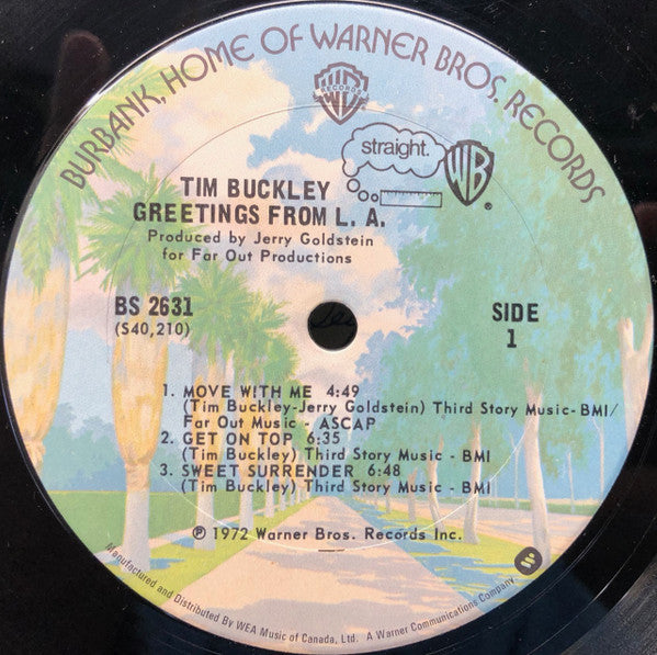 Tim Buckley : Greetings From L.A. (LP, Album, RE)