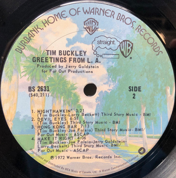 Tim Buckley : Greetings From L.A. (LP, Album, RE)