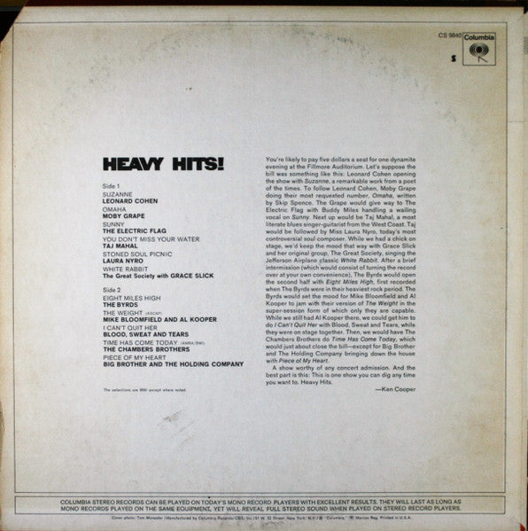 Various : Heavy Hits! (LP, Comp, RE)