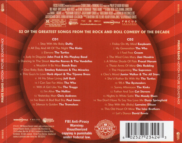Various : Pirate Radio (Motion Picture Soundtrack) (2xCD, Comp)