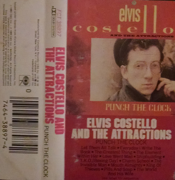 Elvis Costello & The Attractions : Punch The Clock (Cass, Album)