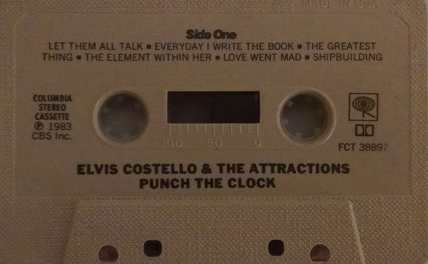 Elvis Costello & The Attractions : Punch The Clock (Cass, Album)
