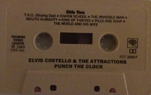Elvis Costello & The Attractions : Punch The Clock (Cass, Album)
