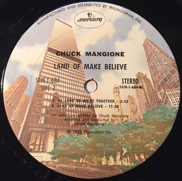 Chuck Mangione : Land Of Make Believe... A Chuck Mangione Concert (LP, Album, RE)