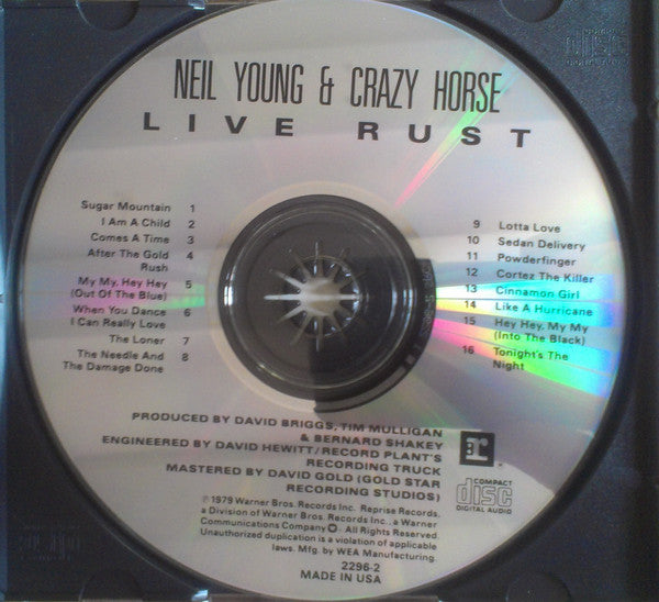 Neil Young & Crazy Horse : Live Rust (CD, Album, RE, SRC)