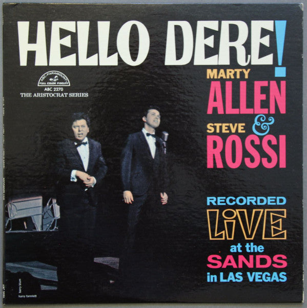 Marty Allen And Steve Rossi (3) : Hello Dere!  (LP, Album, Mono)