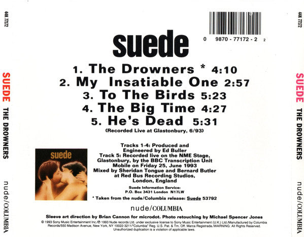 Suede : The Drowners (CD, Single)