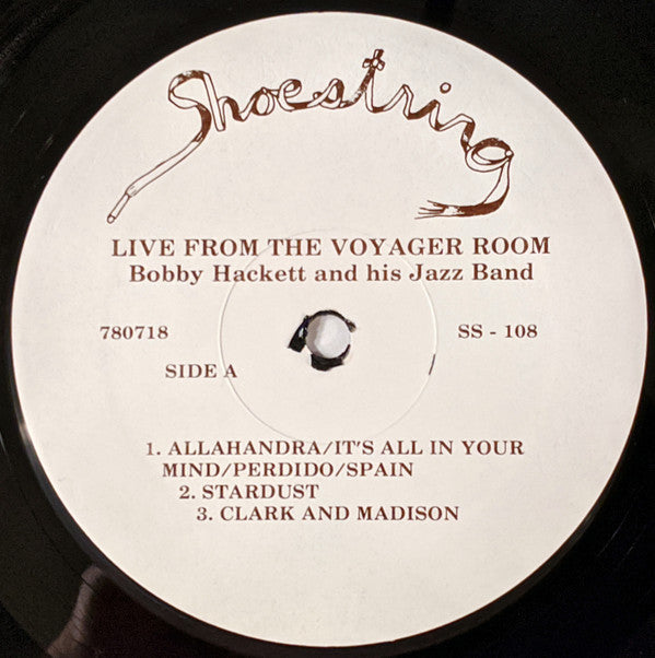 Bobby Hackett And His Jazz Band : Live From The Voyager Room (LP, Album)