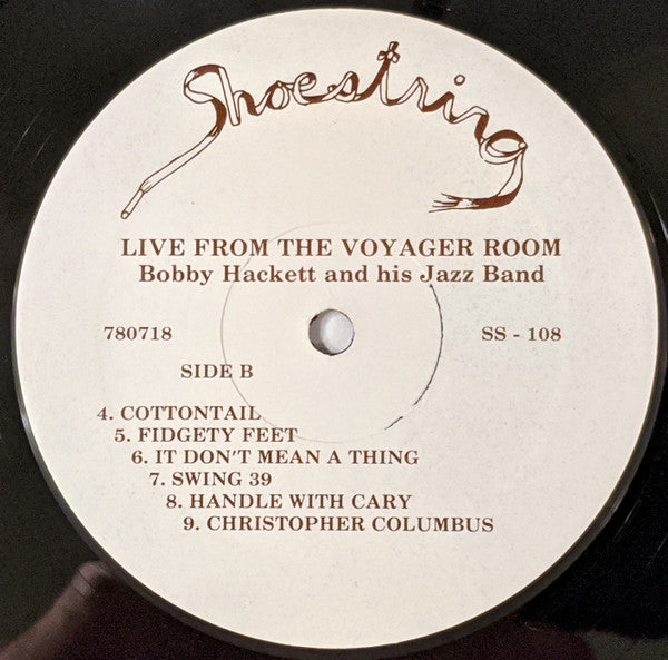 Bobby Hackett And His Jazz Band : Live From The Voyager Room (LP, Album)