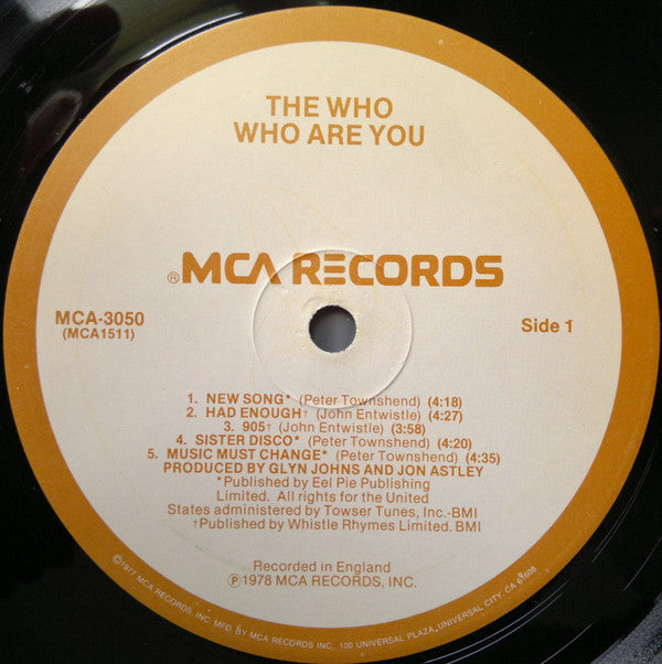 The Who : Who Are You (LP, Album, RE, Glo)