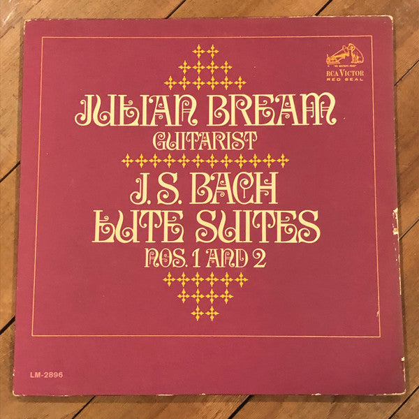 Julian Bream - Johann Sebastian Bach : Lute Suites Nos. 1 And 2 (LP, Album, Mono)