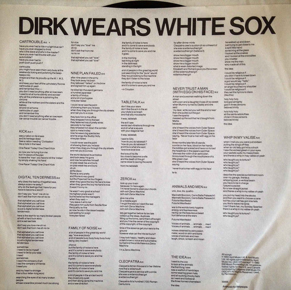 Adam And The Ants : Dirk Wears White Sox (LP, Album, RE)