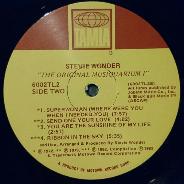Stevie Wonder : Stevie Wonder's Original Musiquarium I (2xLP, Album, Comp)