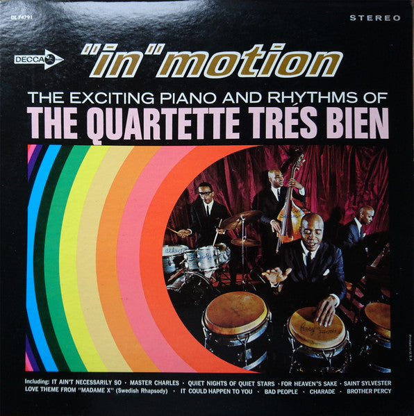 The Quartette Trés Bien* : "In Motion" The Exciting Piano And Rhythms (LP, Album)