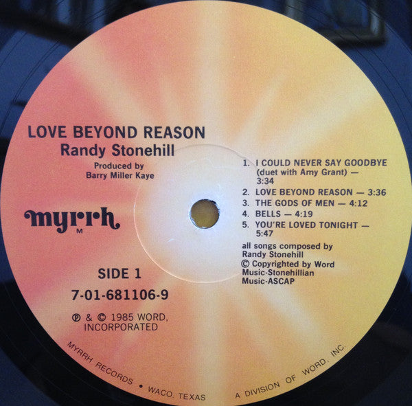 Randy Stonehill : Love Beyond Reason (LP, Album)