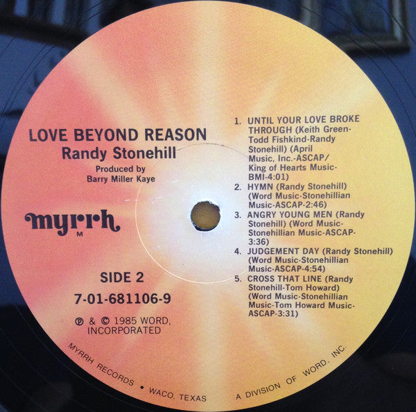 Randy Stonehill : Love Beyond Reason (LP, Album)