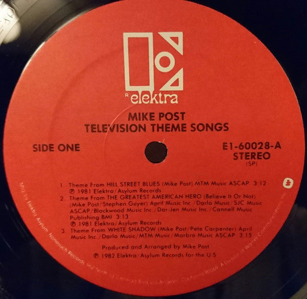 Mike Post : Television Theme Songs (LP, Album, Spe)