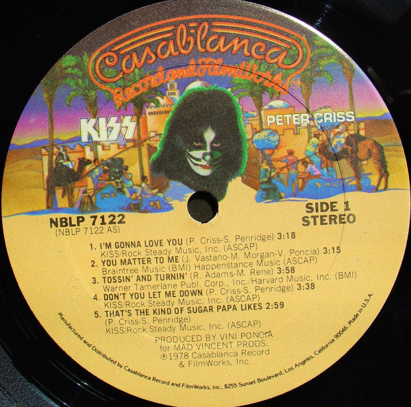 Kiss, Peter Criss : Peter Criss (LP, Album, Ter)