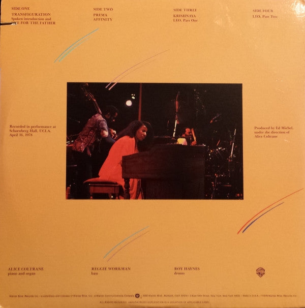 Alice Coltrane : Transfiguration (2xLP, Album, Los)