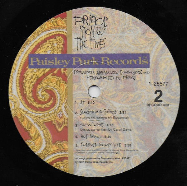 Prince : Sign "O" The Times (2xLP, Album)