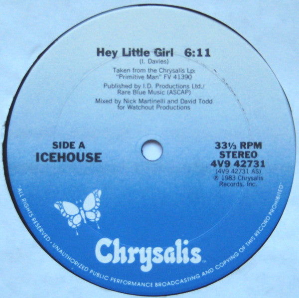 Icehouse : Hey Little Girl (12")
