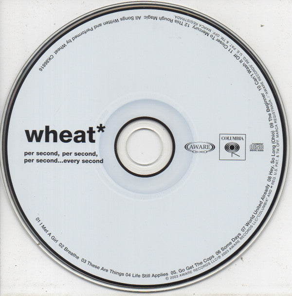 Wheat : Per Second, Per Second, Per Second... Every Second (CD, Album)