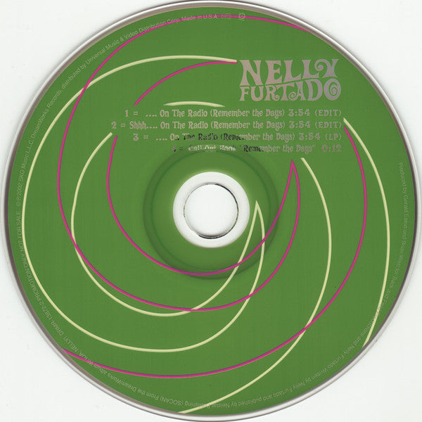 Nelly Furtado : ....On The Radio (Remember The Days) (CD, Single, Promo)